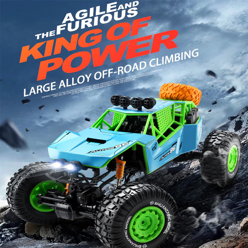 1/8 Remote Control Car 2.4G Alloy Climbing Car 4WD Off-road Vehicle For Kids - Image 3