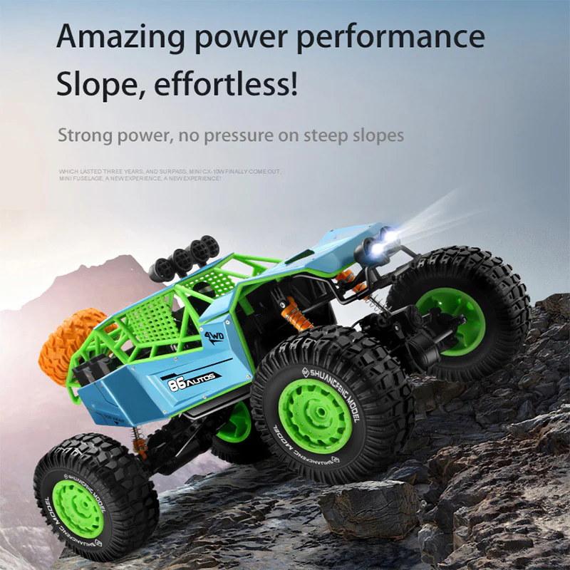 1/8 Remote Control Car 2.4G Alloy Climbing Car 4WD Off-road Vehicle For Kids - Image 4