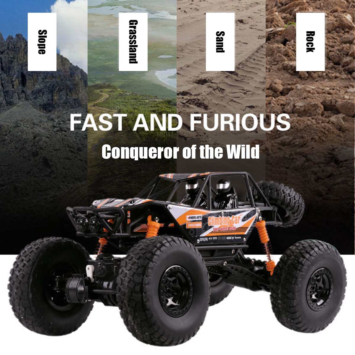 1/8 Super RC Rock Crawler 4WD Off-road Remote Control Monster Truck 2.4G Remote Climbing Car - Image 12