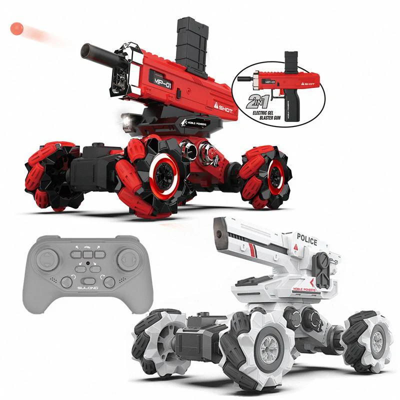 1/14 RC Car 4WD Water Bomb Car 360° Rotation Stunt Car Detachable Electric Ejector For Kids - Image 4