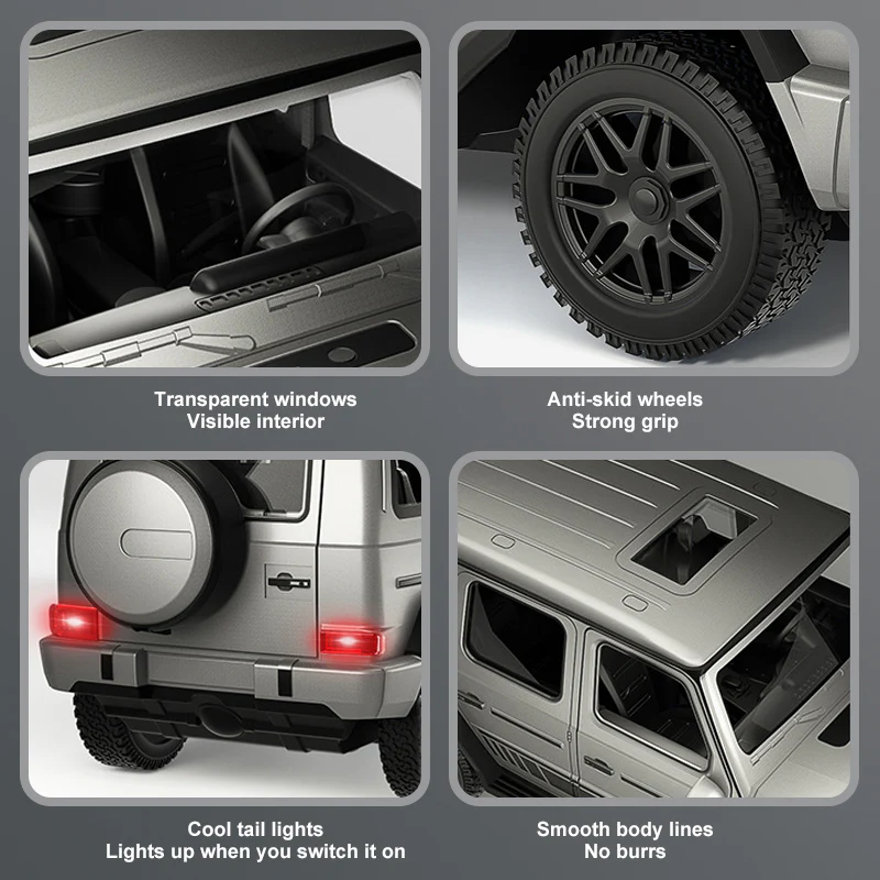 1/14 RC Off-road Truck 2.4G RC Car Gesture Sensor Door Climbing Vehicle with Led Light - Image 5
