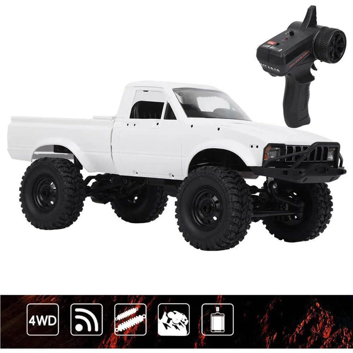 1:16 RC Car 2.4G 4WD Rock Crawler Buggy C24-1 Climbing Truck With LED Light - Image 8