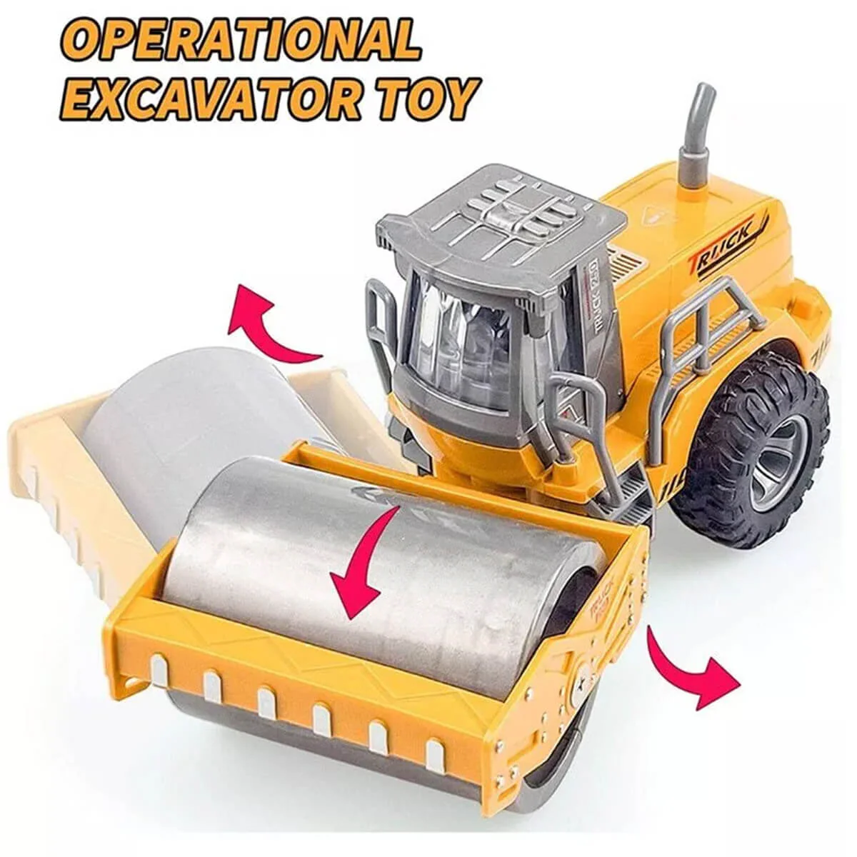 5CH/4CH RC Engineering Vehicle 1/30 RC Excavator Bulldozer Road Roller Engineering Car with Lights - Image 12