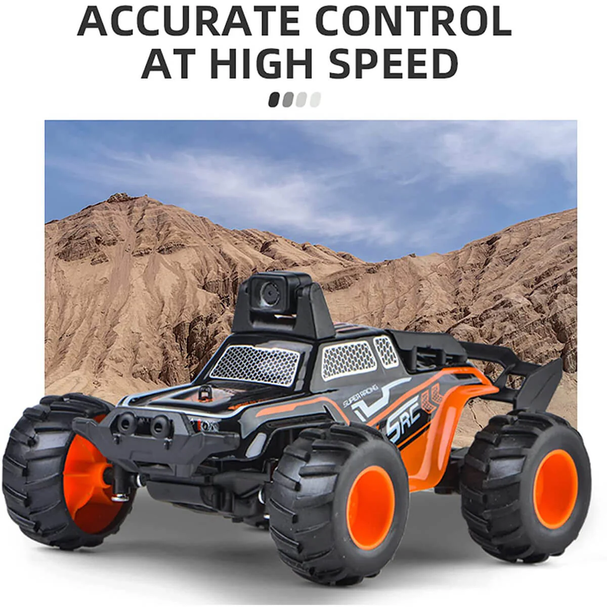 1/32 Mini Remote Control Car with HD Wifi Camera 2.4Ghz Off-Road RC Vehicle Dual Mode Control - Image 9