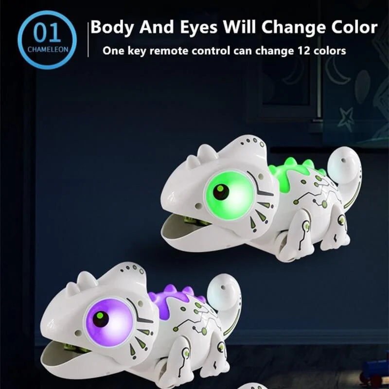 2.4G Remote Control Foraging Chameleon Robotic Intelligent Dinobot Dinosaur Toys Electronic Pet - Image 3