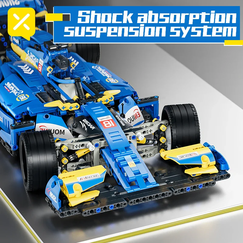 1161PCS Formula Racing Car Building Block Set Collectible Models for Kids and Adult - Image 4
