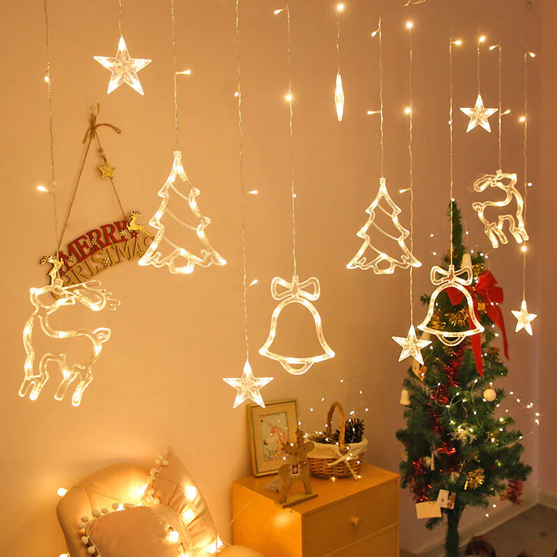 117in Remote Control Christmas String Lights 8 Fun Modes USB Hanging Waterproof Twinkle Light for Home Decoration - Image 3