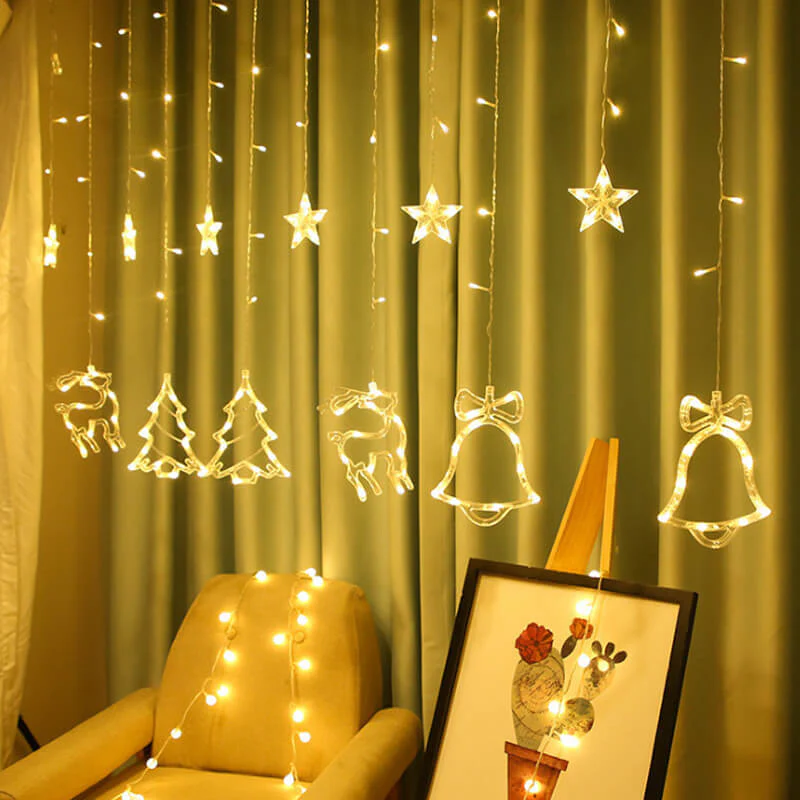 117in Remote Control Christmas String Lights 8 Fun Modes USB Hanging Waterproof Twinkle Light for Home Decoration - Image 4