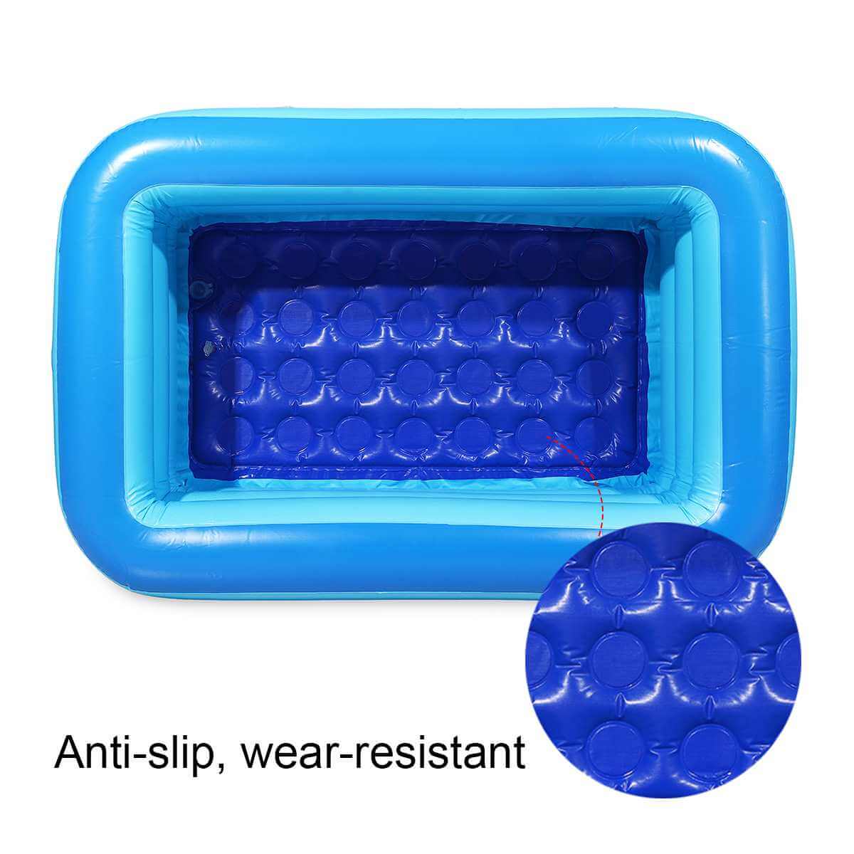 120CM Children Inflatable Swimming Pool Baby Kid Home Outdoor Square Bathing Tub - Image 6