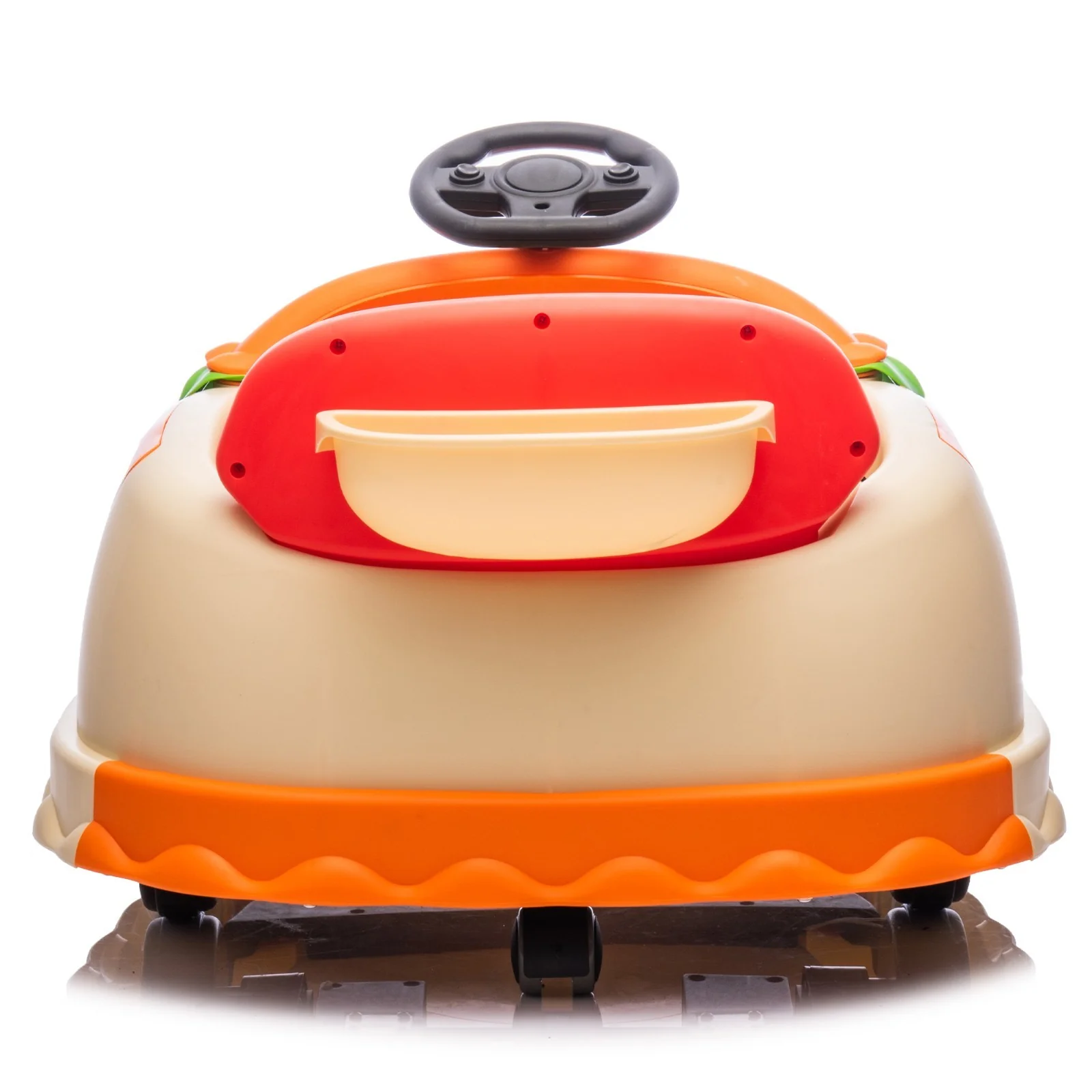 12V Electric Bumper Kids Ride On Car with Remote Cute Burger Design 360° Spin Toy - Image 8