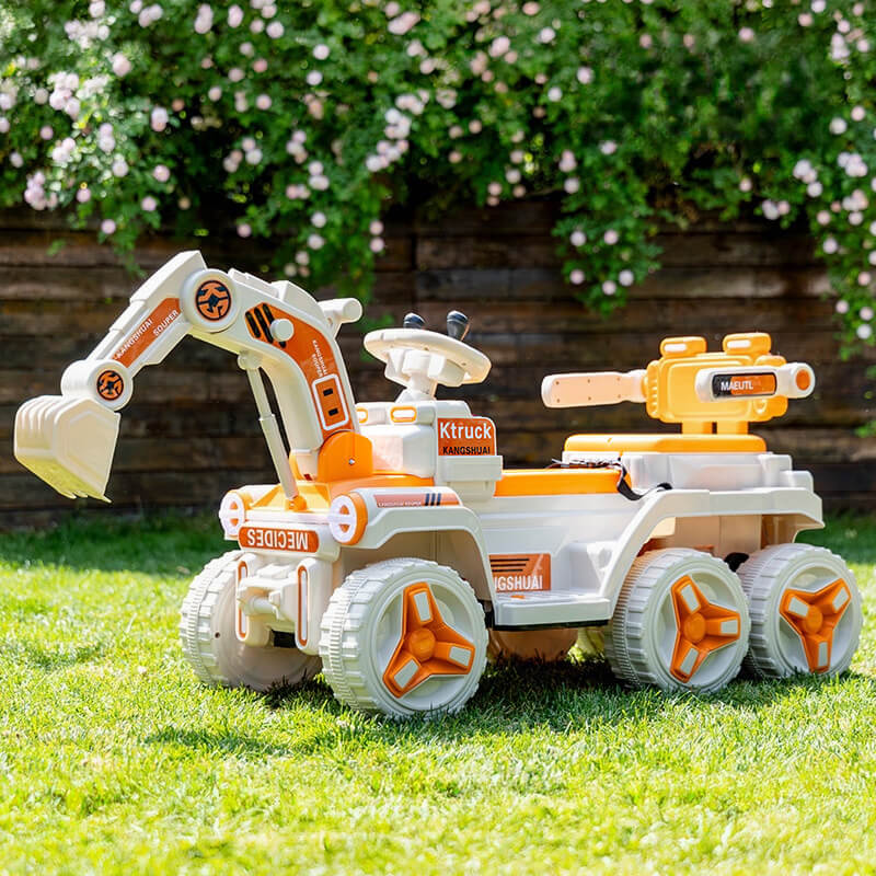 12V Kids Electric Excavator Four Drive Ride on Car Two Seats Excavator with Music Light - Image 10