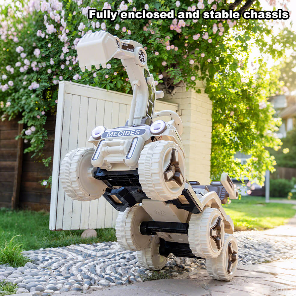 12V Kids Electric Excavator Four Drive Ride on Car Two Seats Excavator with Music Light - Image 12