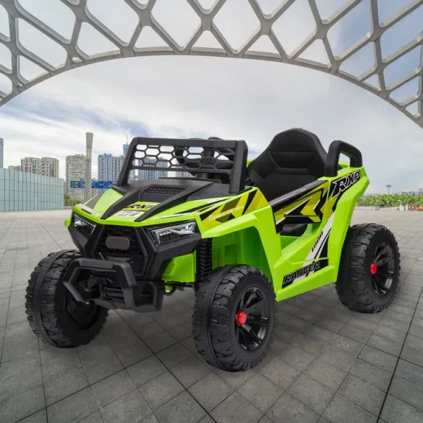 12V Kids Ride On Car Electric UTV Car Single Seat with a Safety Belt Front LED Lights and Horn - Image 7