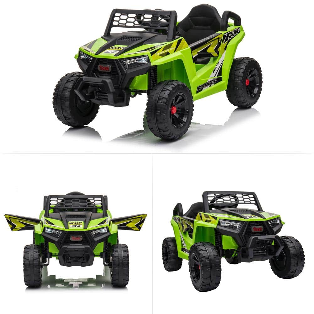 12V Kids Ride On Car Electric UTV Car Single Seat with a Safety Belt Front LED Lights and Horn - Image 9