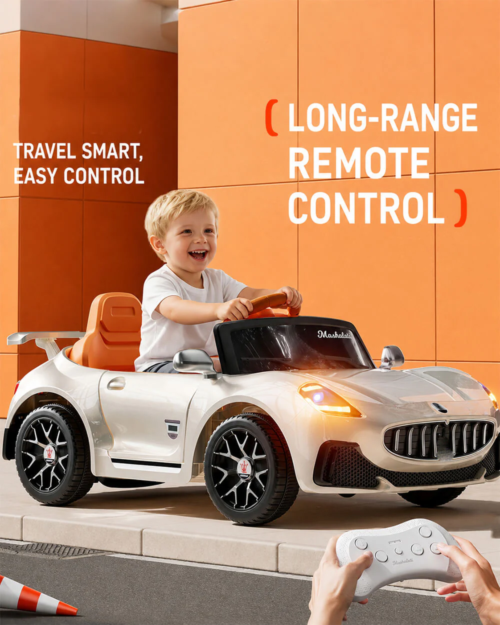 12V Ride On Car with Remote Control 2WD 3 Modes Electric Car For Kids 18 Months-6 Years - Image 2