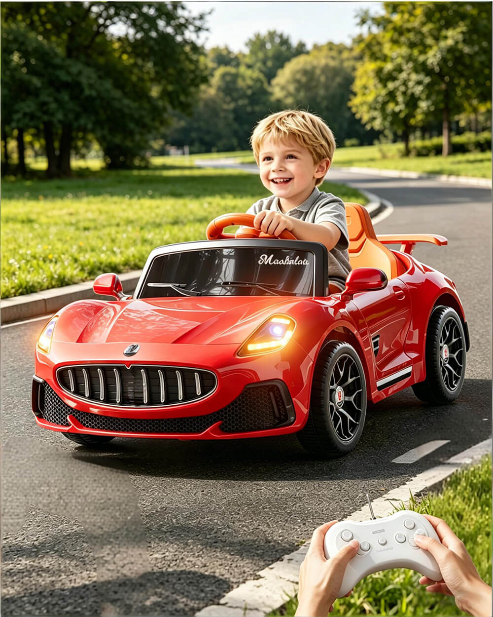 12V Ride On Car with Remote Control 2WD 3 Modes Electric Car For Kids 18 Months-6 Years - Image 9