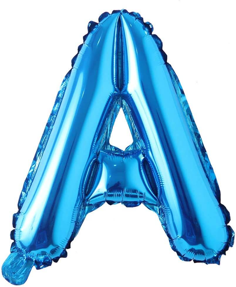 Blue Alphanumeric Balloons Letter A-Z & Number 0-9 for Wedding Birthday Party - Image 11