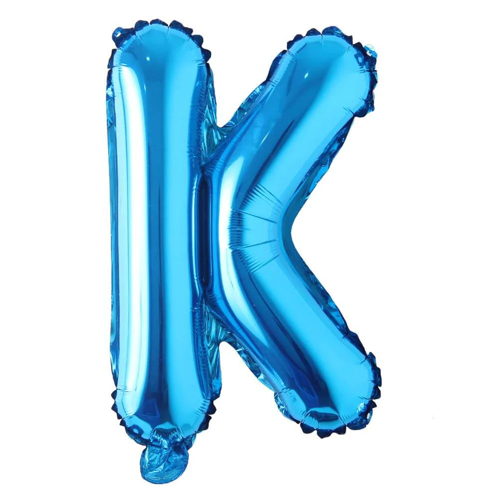 Blue Alphanumeric Balloons Letter A-Z & Number 0-9 for Wedding Birthday Party - Image 20