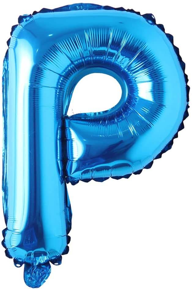 Blue Alphanumeric Balloons Letter A-Z & Number 0-9 for Wedding Birthday Party - Image 25