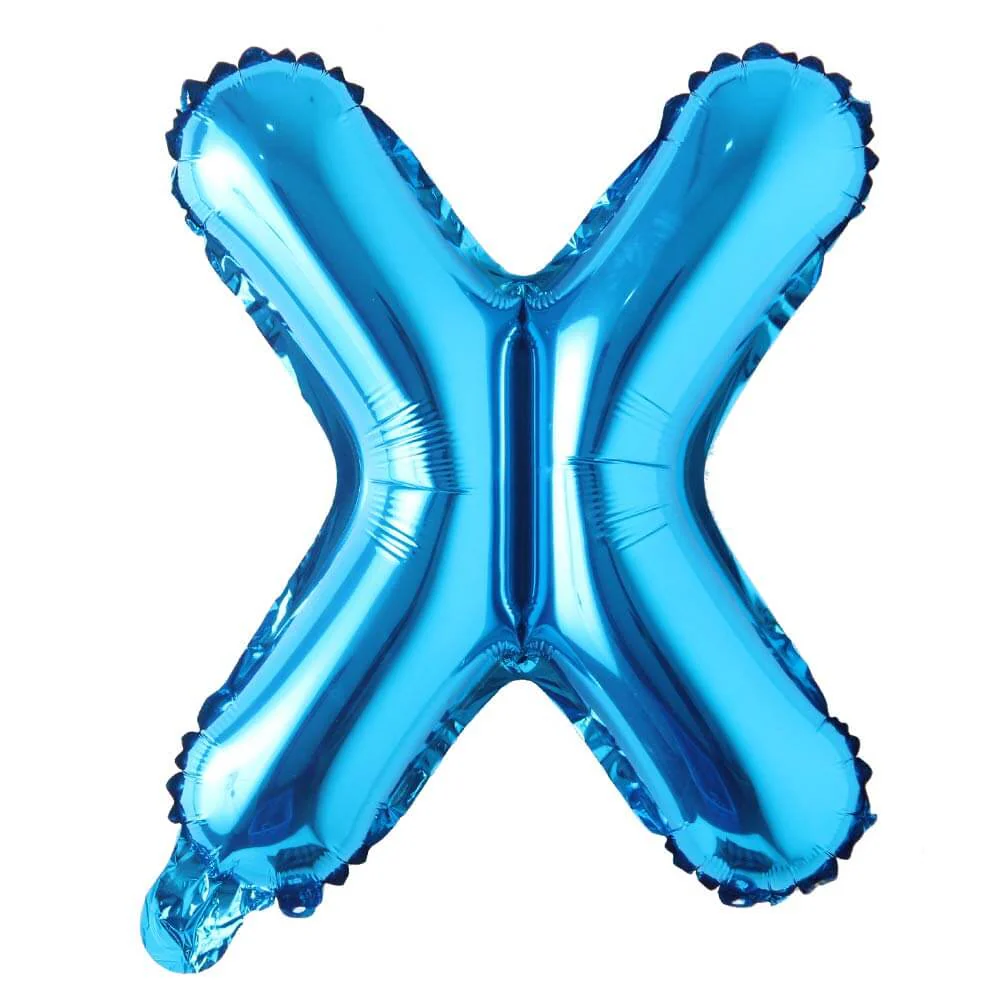 Blue Alphanumeric Balloons Letter A-Z & Number 0-9 for Wedding Birthday Party - Image 33