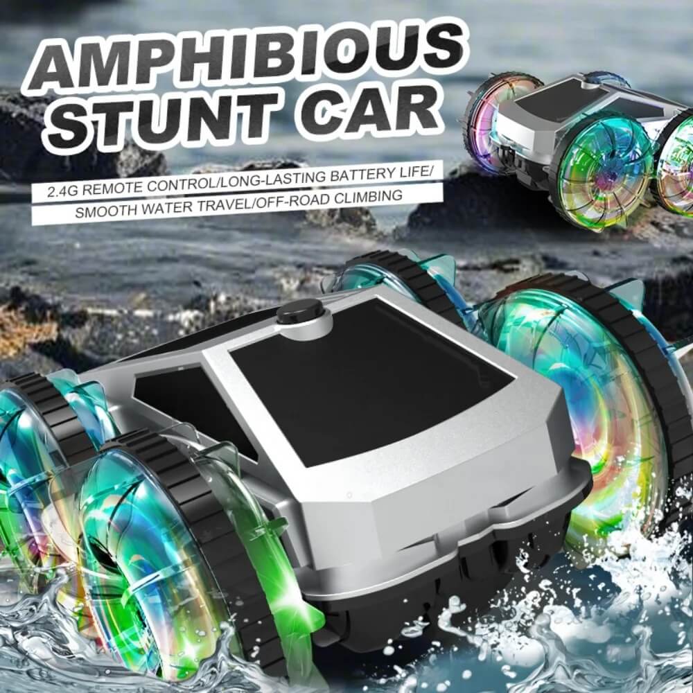 2.4G Amphibious RC Car 360° Stunt Car Colorful Wheel Off-Road Car Children's Toy - Image 2