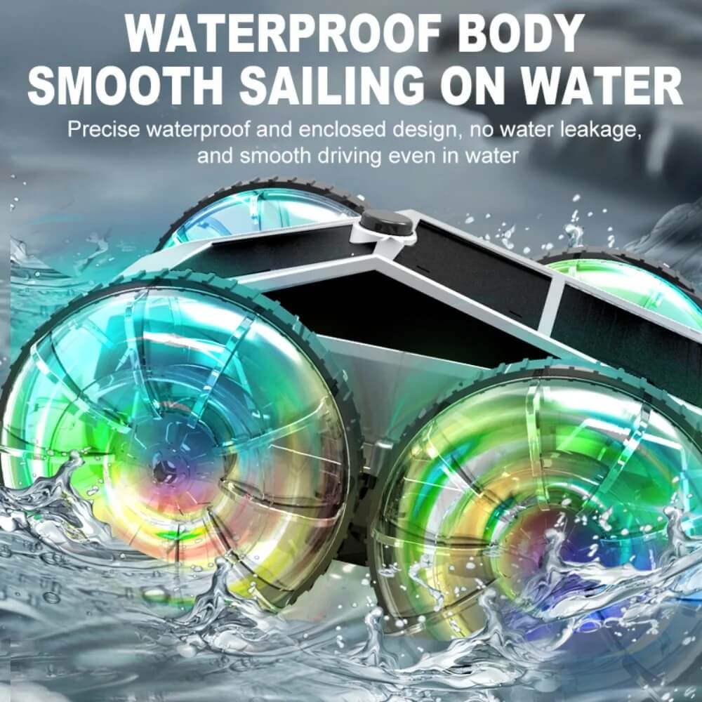 2.4G Amphibious RC Car 360° Stunt Car Colorful Wheel Off-Road Car Children's Toy - Image 5
