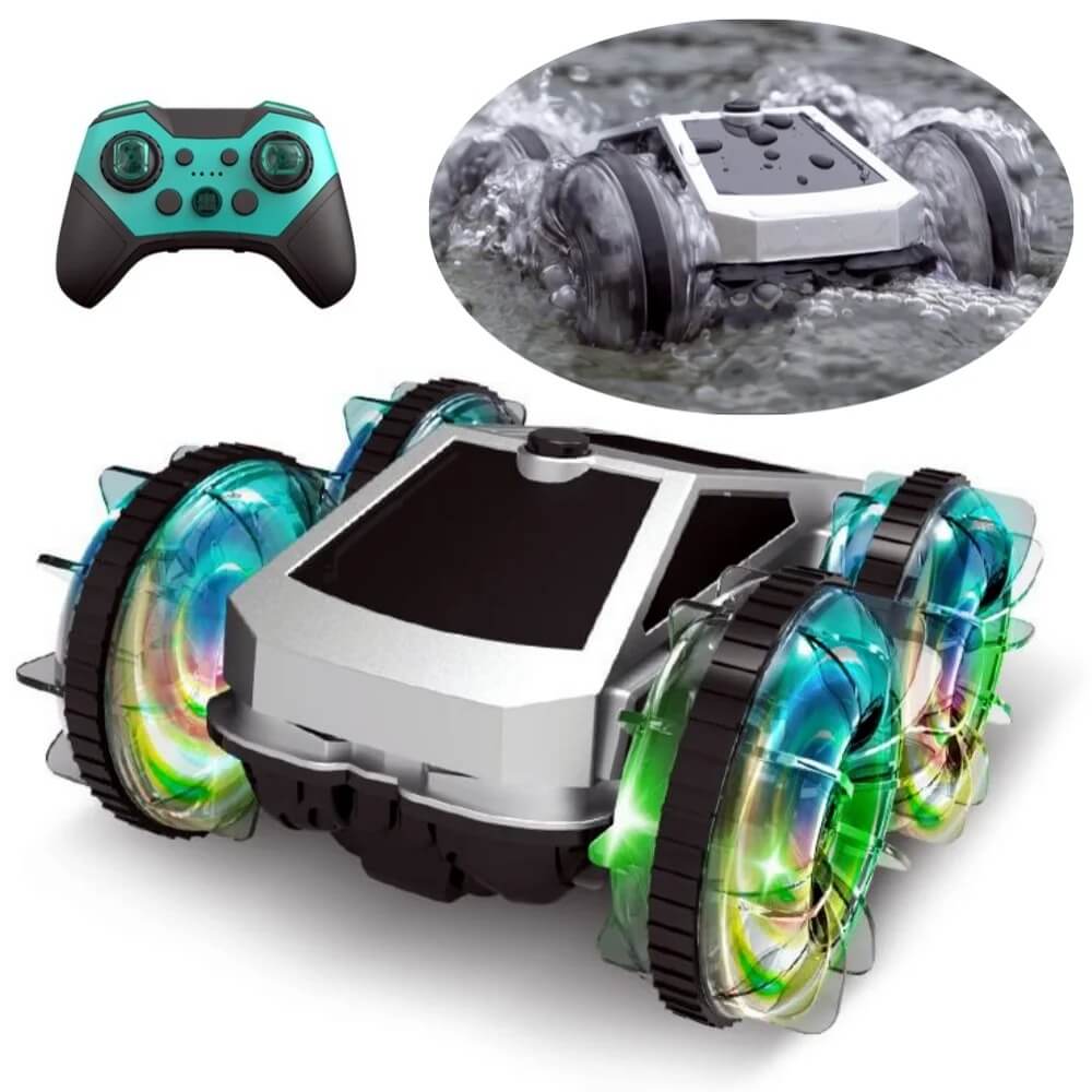 2.4G Amphibious RC Car 360° Stunt Car Colorful Wheel Off-Road Car Children's Toy - Image 9
