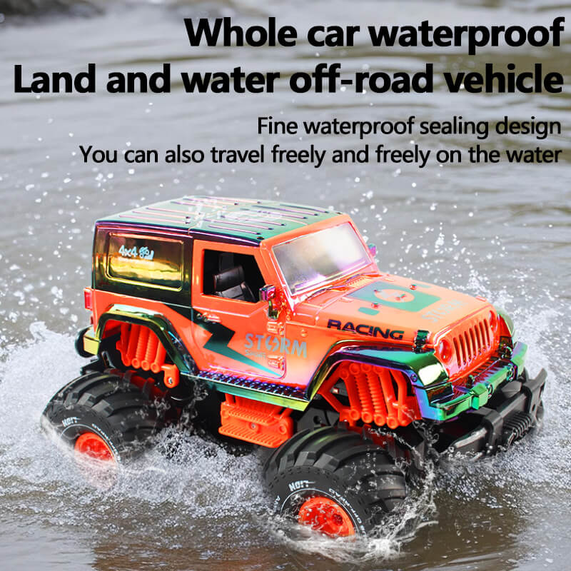 2.4G Amphibious RC Car 4WD Off-road Vehicle 360° Stunt Climbing Car Outdoor Waterproof Toy - Image 5
