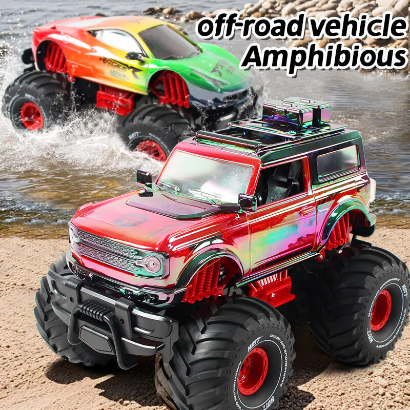 2.4G Amphibious RC Car 4WD Off-road Vehicle 360° Stunt Climbing Car Outdoor Waterproof Toy - Image 7