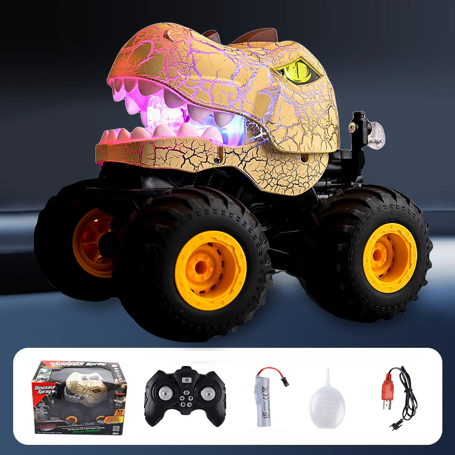 2.4G Dinosaur RC Car 360° Stunt Spray Car Monster Climbing Truck Electric Remote Control Toy Cool Light - Image 3