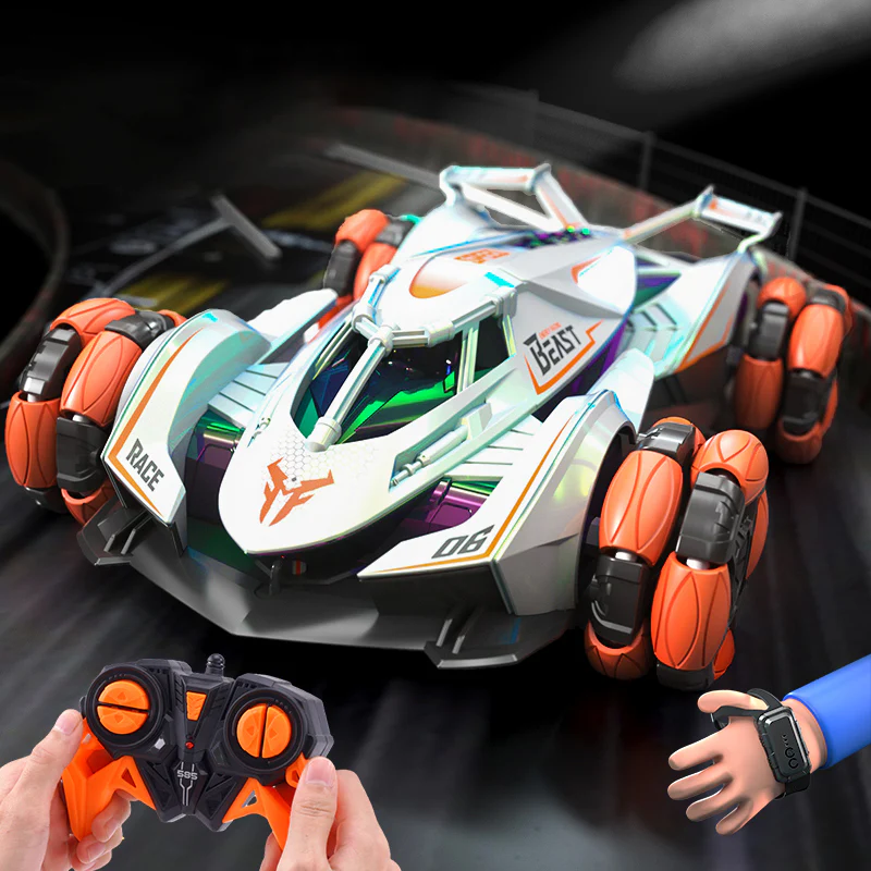2.4G RC Drift Car Colorful 4WD Off-road Car 360° Stunt Car Dual Remote Mode For Kids - Image 3