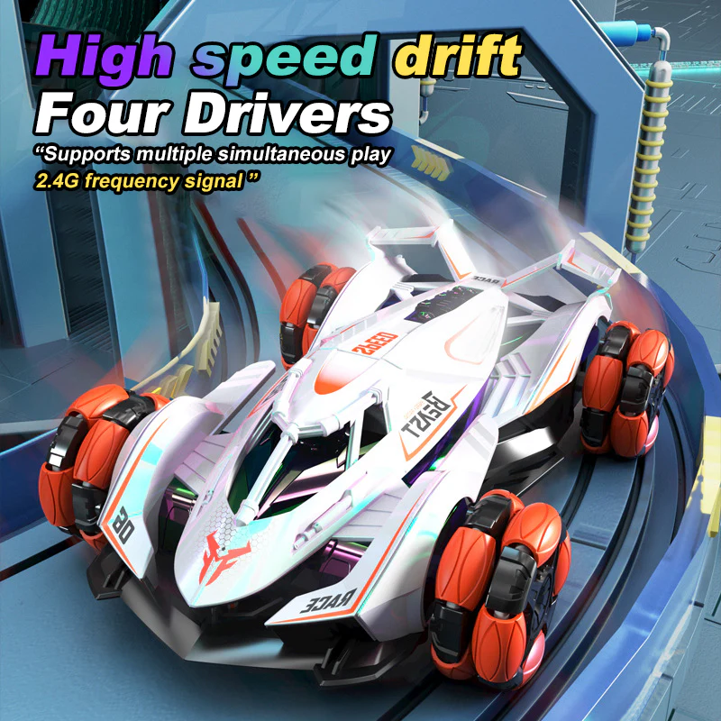2.4G RC Drift Car Colorful 4WD Off-road Car 360° Stunt Car Dual Remote Mode For Kids - Image 6
