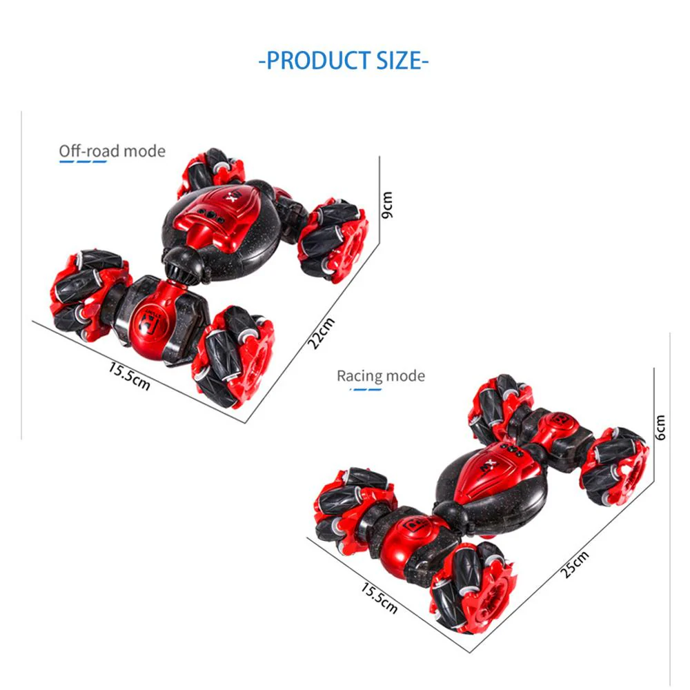1:18 2.4G RC Watch Induction Gesture Off-Road Deformation Car 360° Flip Twist Stunt Car - Image 9