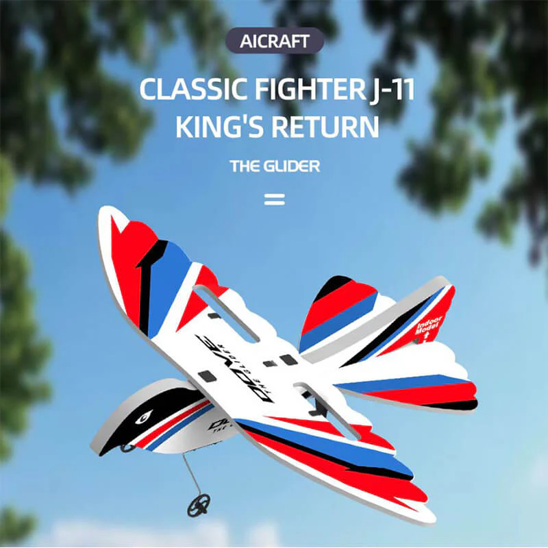 2.4G Remote Control Aircraft 2CH Glider Built-in Gyroscope RC Plane Indoor Outdoor Toy - Image 2