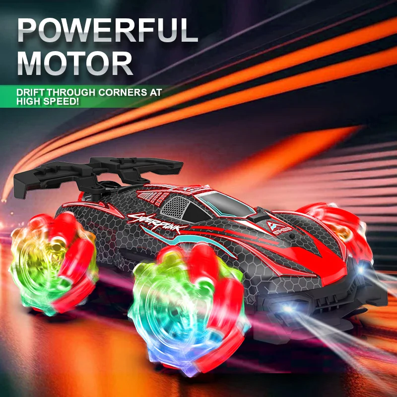 2.4G Remote Control Car 360° Rotation Drift Racing Car Dual Control Electric Spray Car Toy - Image 5