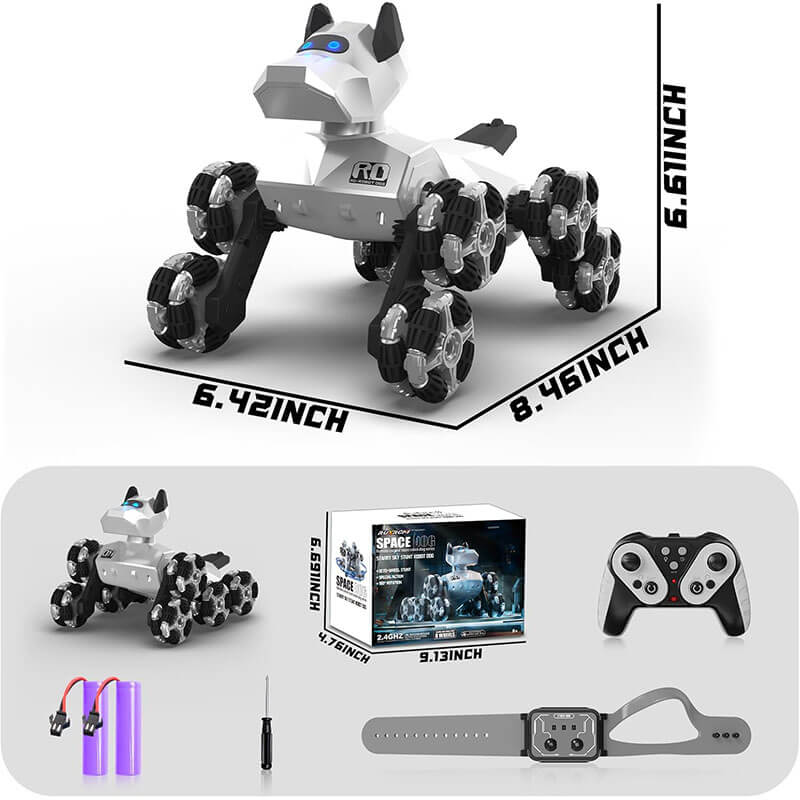 2.4G Remote Control Robot Dog Electric 8WD Stunt RC Cars Climbing Robot Dogs with 2 Rechargeable Batteries - Image 10
