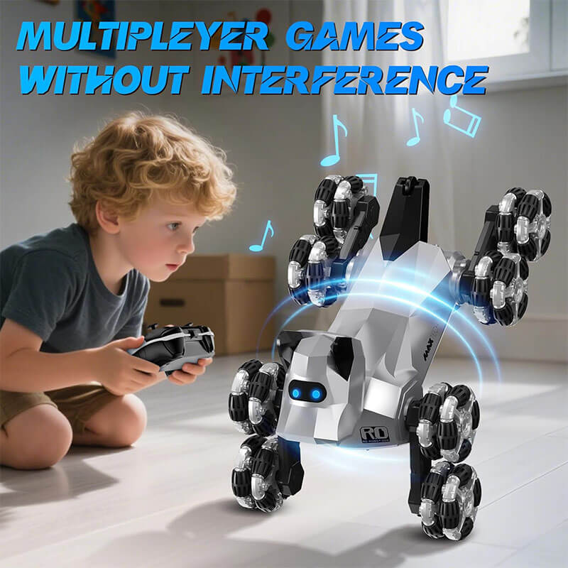 2.4G Remote Control Robot Dog Electric 8WD Stunt RC Cars Climbing Robot Dogs with 2 Rechargeable Batteries - Image 2