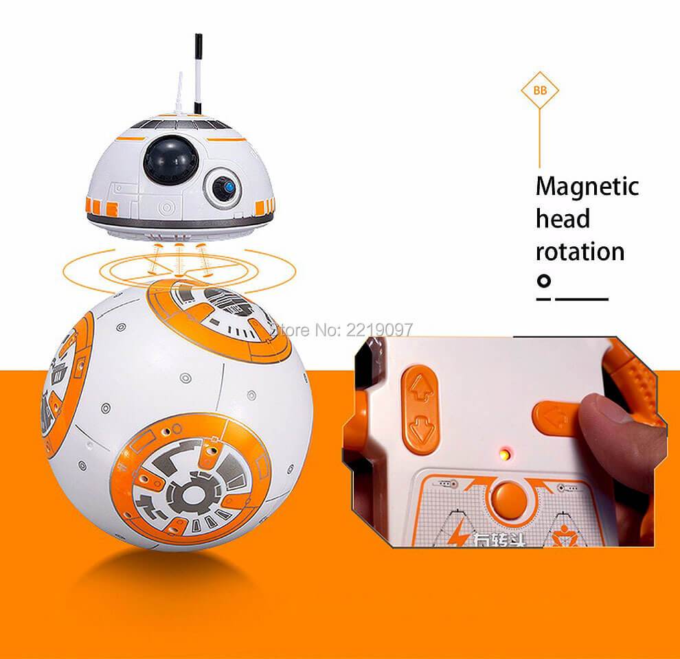 2.4G Remote Control Robot Smart Star Wars BB8 Robot With Music Sound Moveable Doll - Image 5