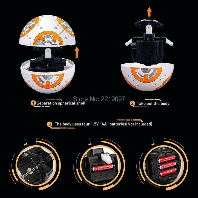 2.4G Remote Control Robot Smart Star Wars BB8 Robot With Music Sound Moveable Doll - Image 8