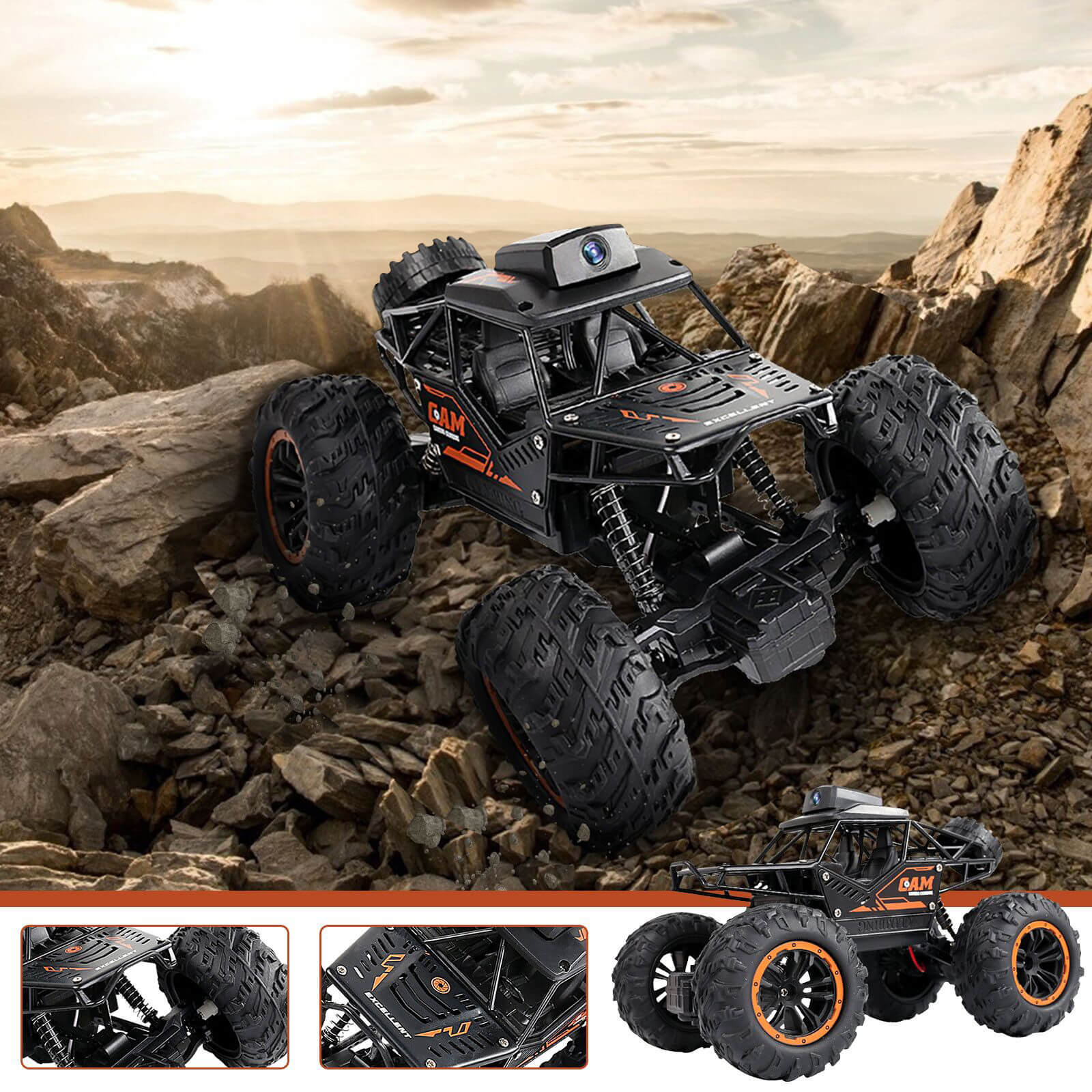 Kids RC Car With Camera 2.4G WIFI Camera App Remote Control Car Off-Road Drift Buggy - Image 6