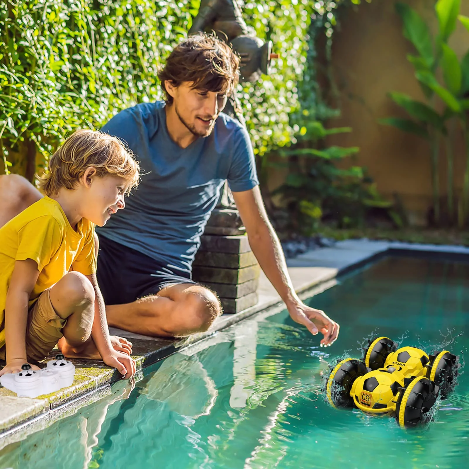 Amphibious RC Car Football 4WD Stunt Remote Control Car 100% Waterproof Toys For Kids - Image 10