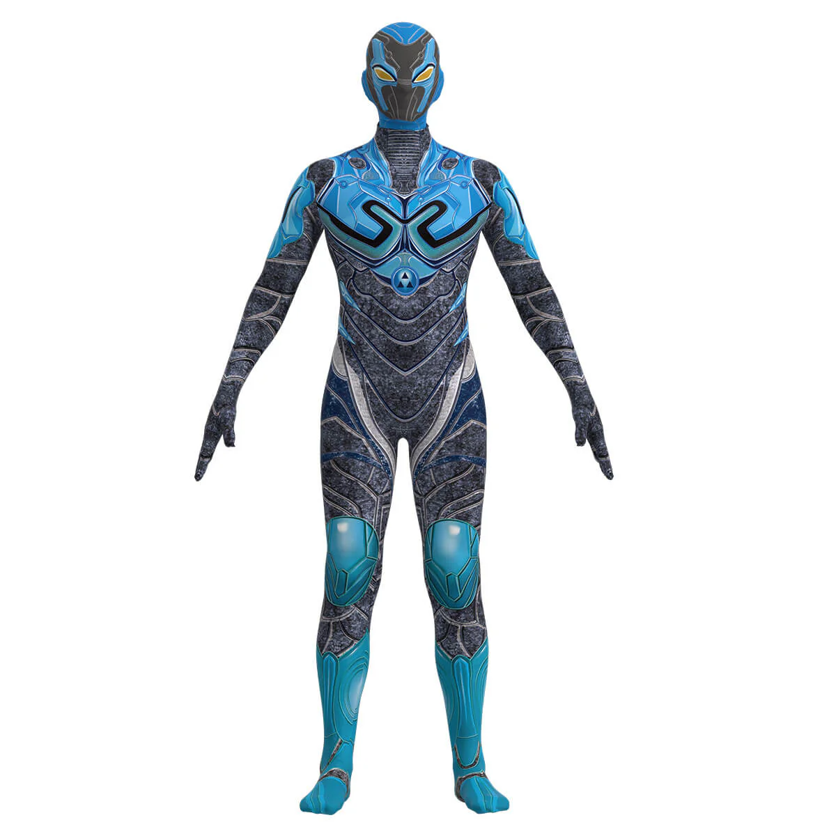 2023 Jaime Reyes Cosplay Outfit Superhero Bodysuit Mask Set for Halloween Carnival - Image 2