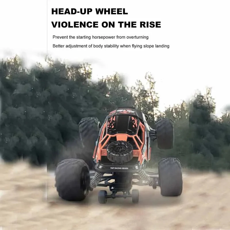 2023 New 1/16 RC Car Off Road High Speed Brushed Remote Control Car With LED Heading - Image 11