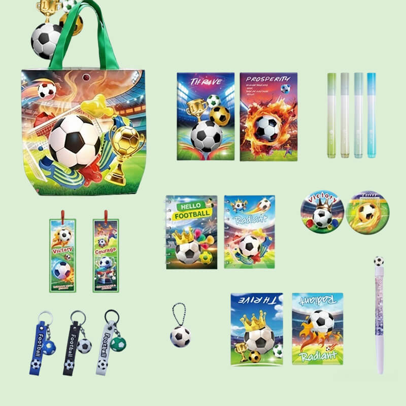 2026 Football Stationery Set for Kids Soccer Themed School Supplies with Canvas Bag - Image 6