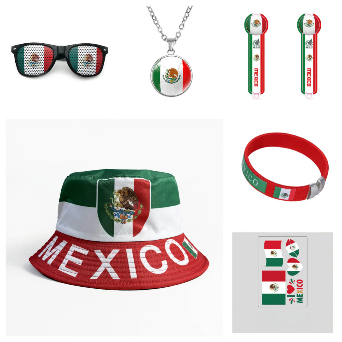 2026 Soccer Fan Set 6pcs Complete Party & Game Day Accessories Kit for Country Support - Image 4