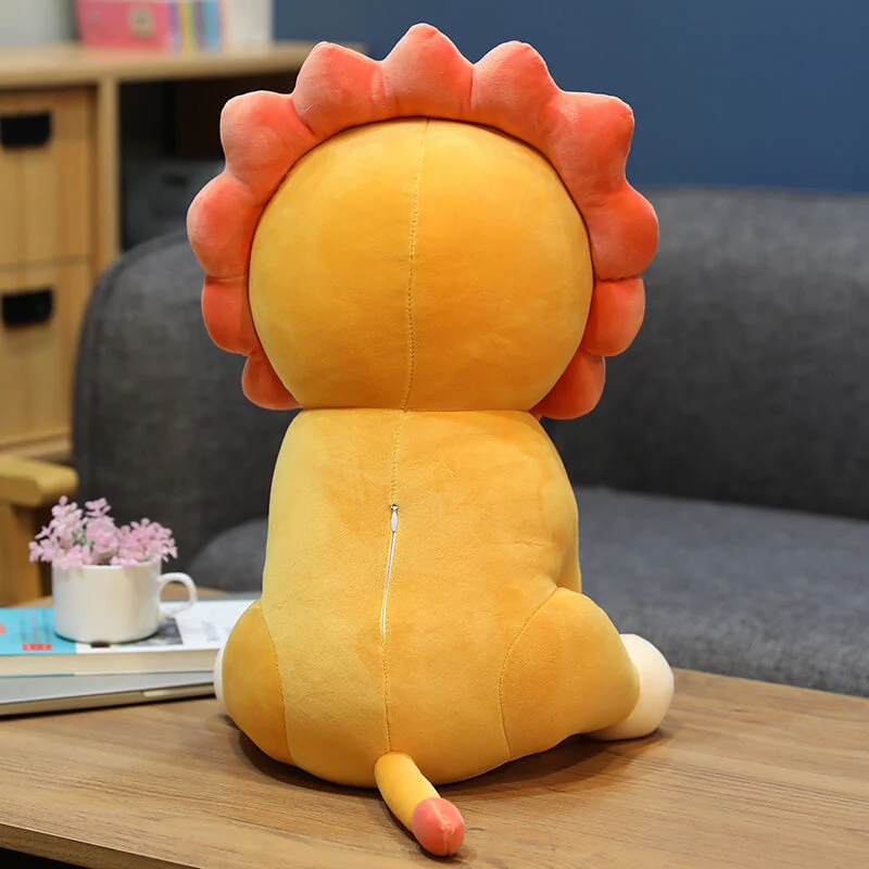 24" Cute Lion Plush Toys Sun Flower Stuffed Animal Hug Doll for Kids Baby Lovely Cartoon Christmas Gift - Image 5