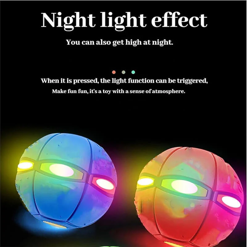 2in1 Magic Ball with 6 Light Music Transforming Flying Saucer Outdoor Indoor Interaction Toy - Image 5