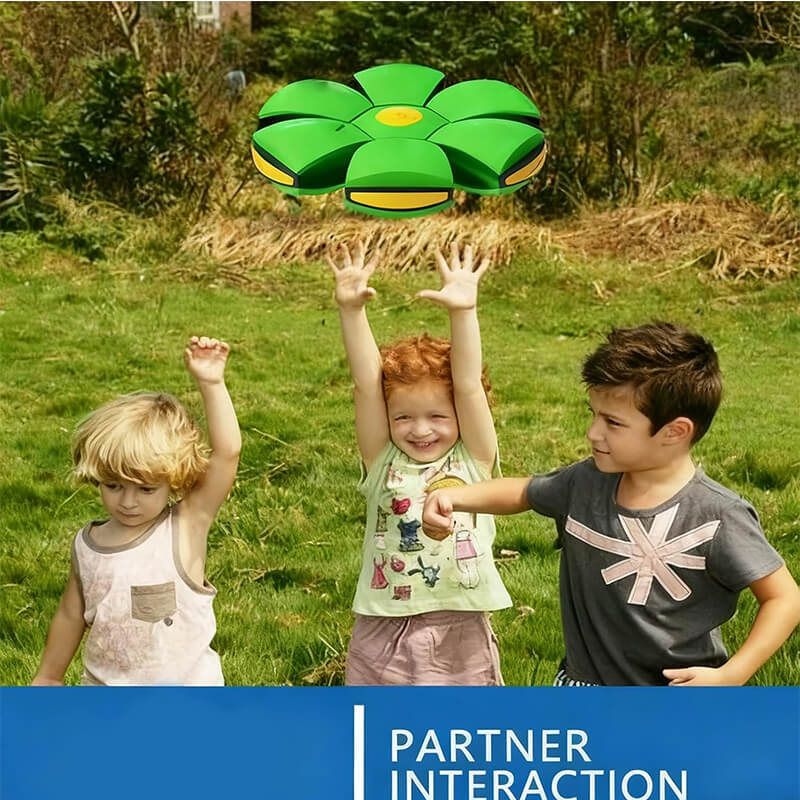 2in1 Magic Ball with 6 Light Music Transforming Flying Saucer Outdoor Indoor Interaction Toy - Image 7
