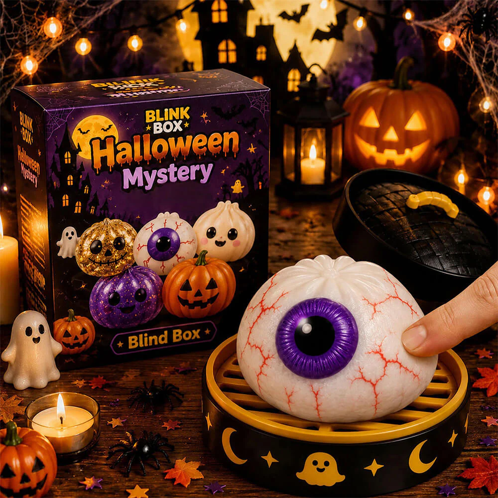 3.35'' Halloween Mystery Blind Box 5pcs Squishies with Steamer Box Cute Squishy Toy for Kids and Adults - Image 8
