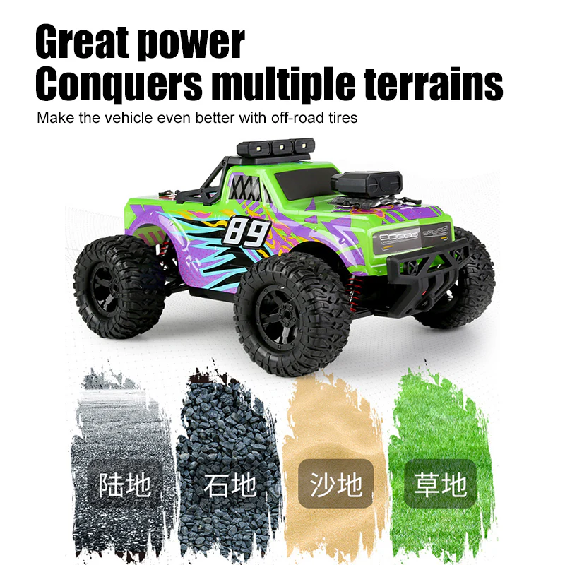 35KM/H Fast RC Car 1/16 2.4G Off-road Car All-terrain Climbing Pickup Truck - Image 8